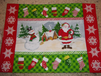 Christmas Placemat Throw Pillow - Mrs. Bishop 1 0021