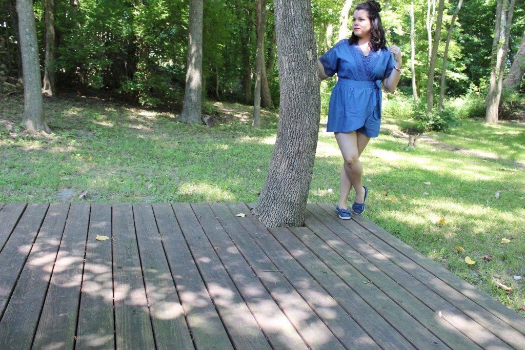 denim romper